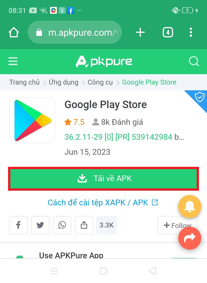 Hướng dẫn Download CH Play Về Điện Thoại Android 