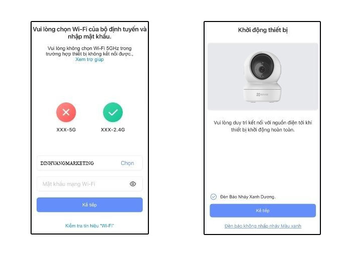 Bước 4: Kết nối Camera với Wifi.