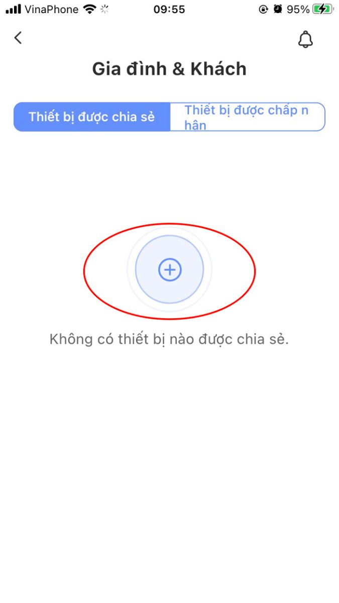 Nhấn vào dấu cộng