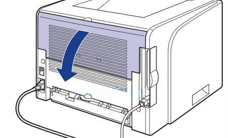 khay lấy giấy bị kẹt phía sau