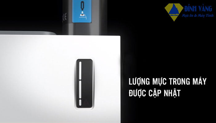 lượng mực trong máy in được cập nhật lại